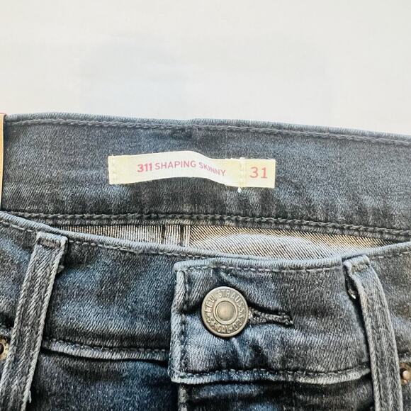 LEVI'S Women's Black 311 Shaping Skinny Jeans Size 12 short 31Wx30L NWT … - Picture 4 of 7